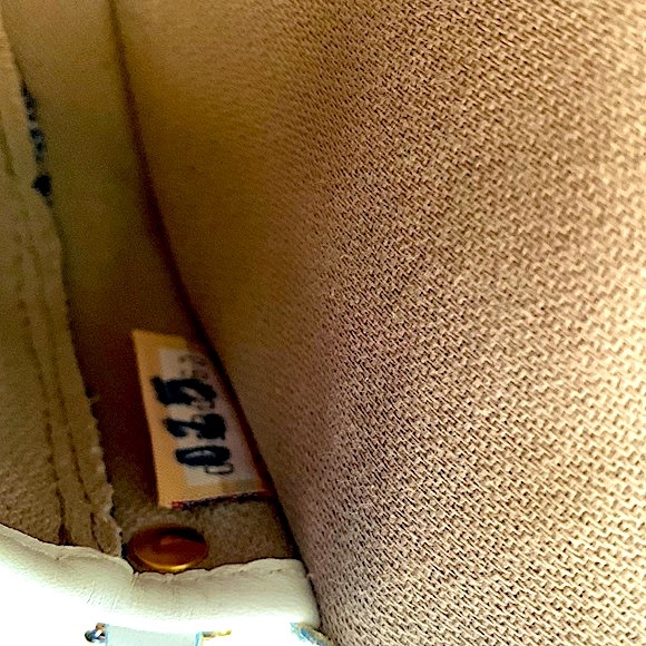 DOONEY & BOURKE WRISTLET BLUE JEAN GREEN ORANGE RED YELLOW PAINT LEATHER Y2K - Picture 9 of 9